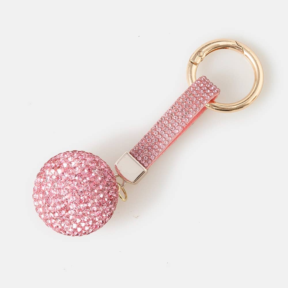 Collections by Fame Accessories - Wholesale Purse/Bag Accessory - Women's - Pave Sphere And Tag Bag Charm1