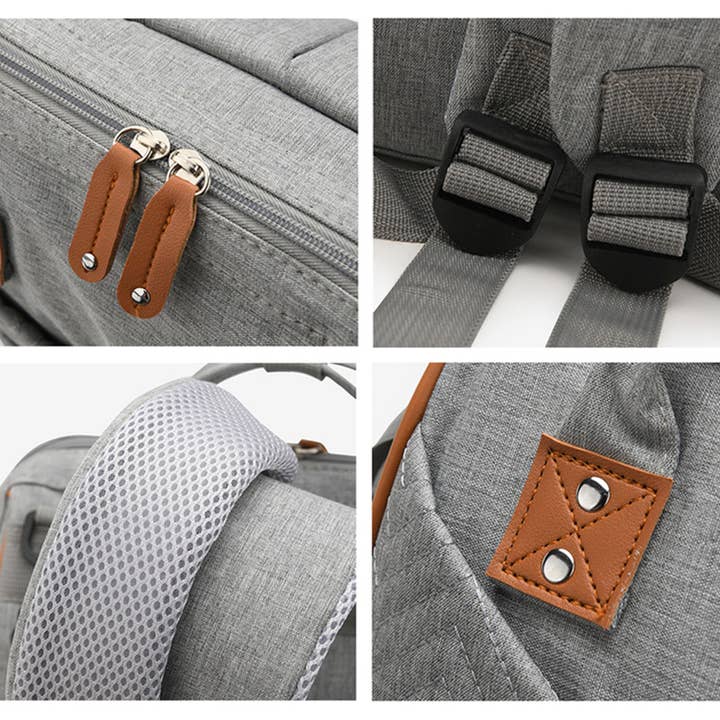 wandf - Wholesale Diaper Bag - Baby - Mommy Diaper Backpack-Large Capacity & Wet-Dry Separation11