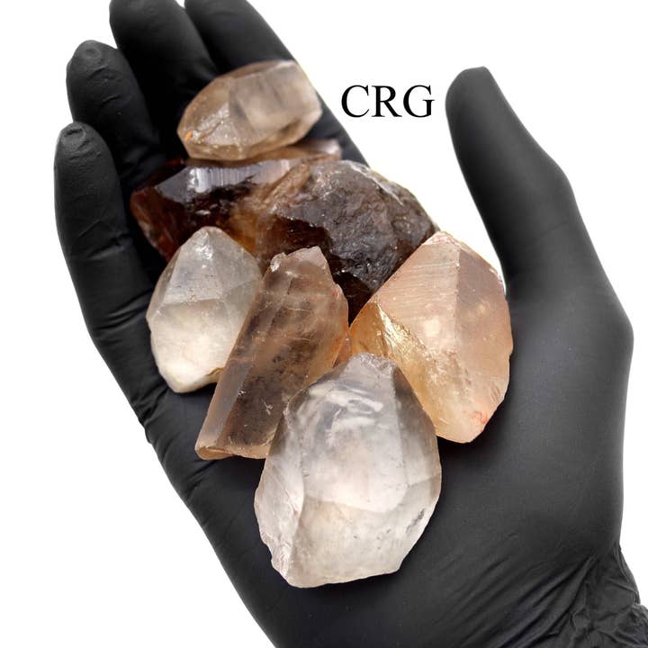 1 Kilo Lot. Roher Rauchquarz aus Brasilien, durchschnittlich 3—6 cm für den Großhandel von Crystal River Gems LLC