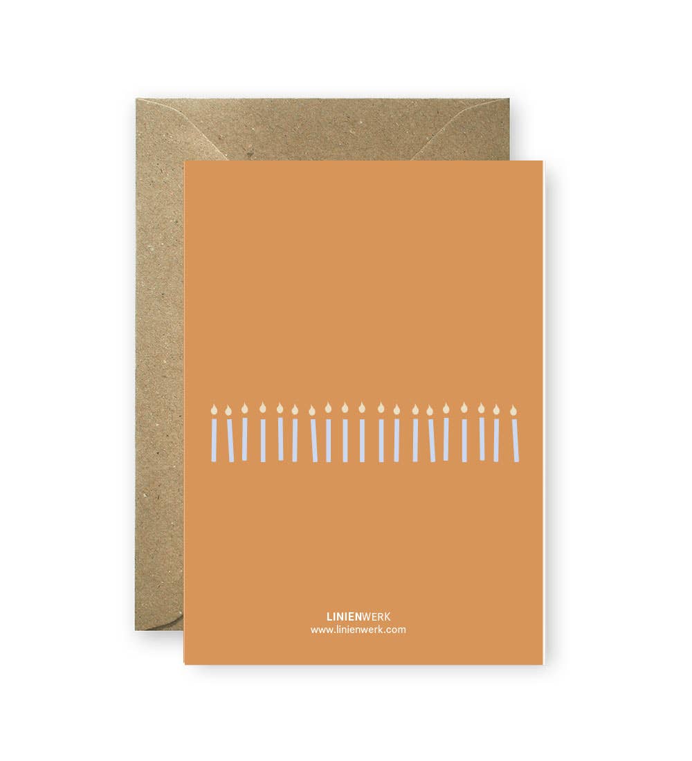 Linienwerk - Wholesale Birthday Card - KK19023 - BIRTHDAY Kerzen1