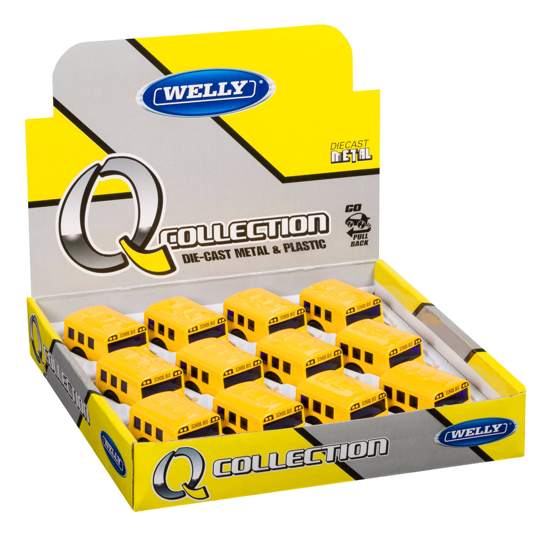 Toysmith - Wholesale Toy Car/Truck - Kids - Toysmith Mini School Bus - Toy Car Impulse Toy