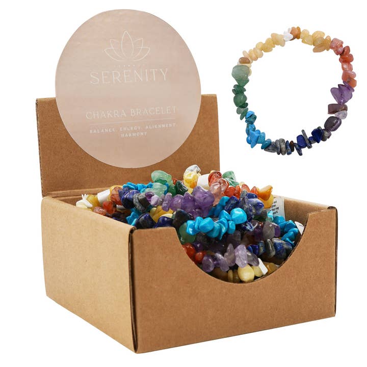 **MULTI 25** Serenity Crystal Armbånd - Chakra for engroshandel hos WIDDOP and Co.