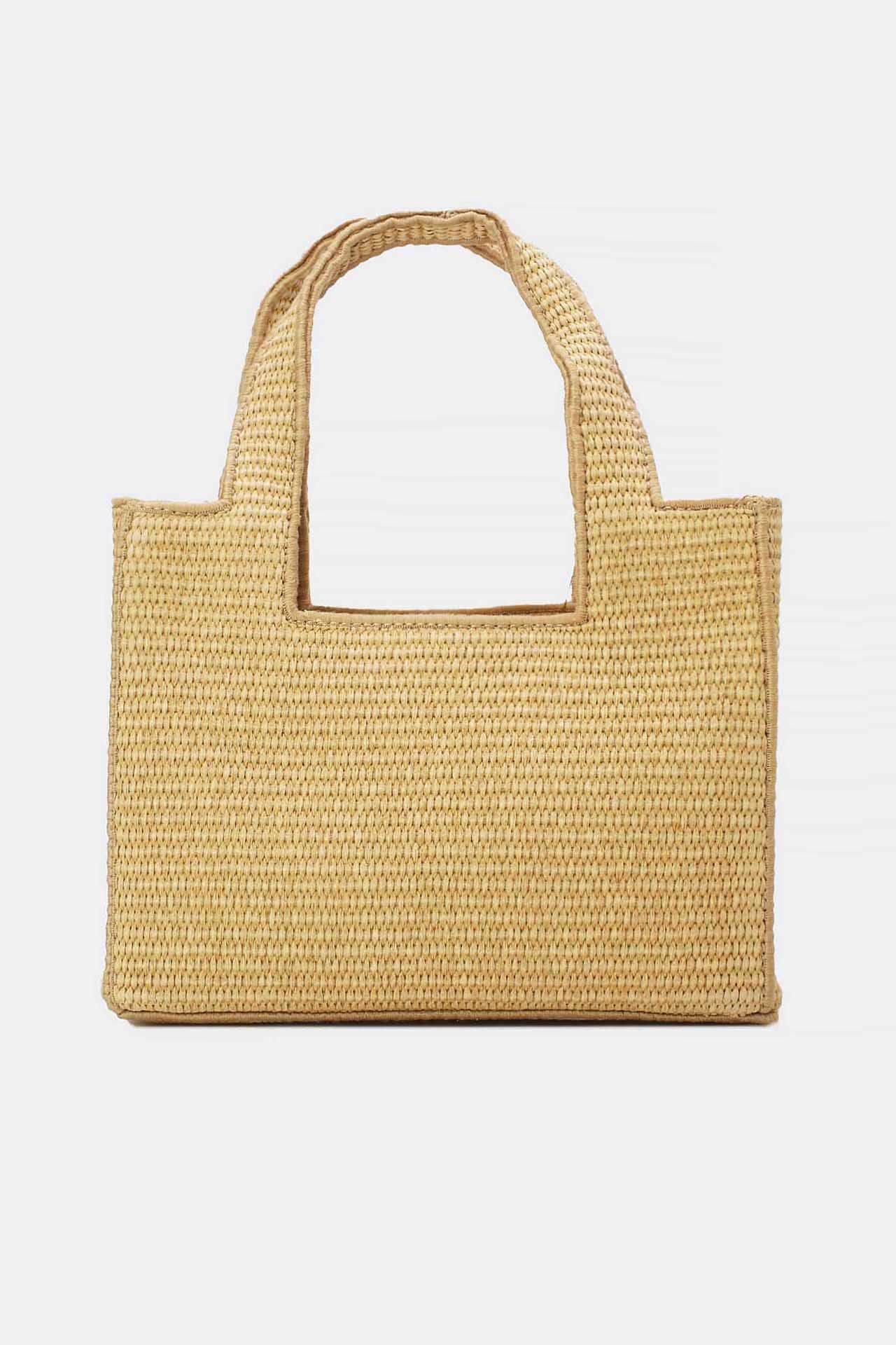 Tom&Eva (F.D.M diffusion) - Wholesale Top Handle Bag - Women's - Minimalist Straw Handbag 24P-60822