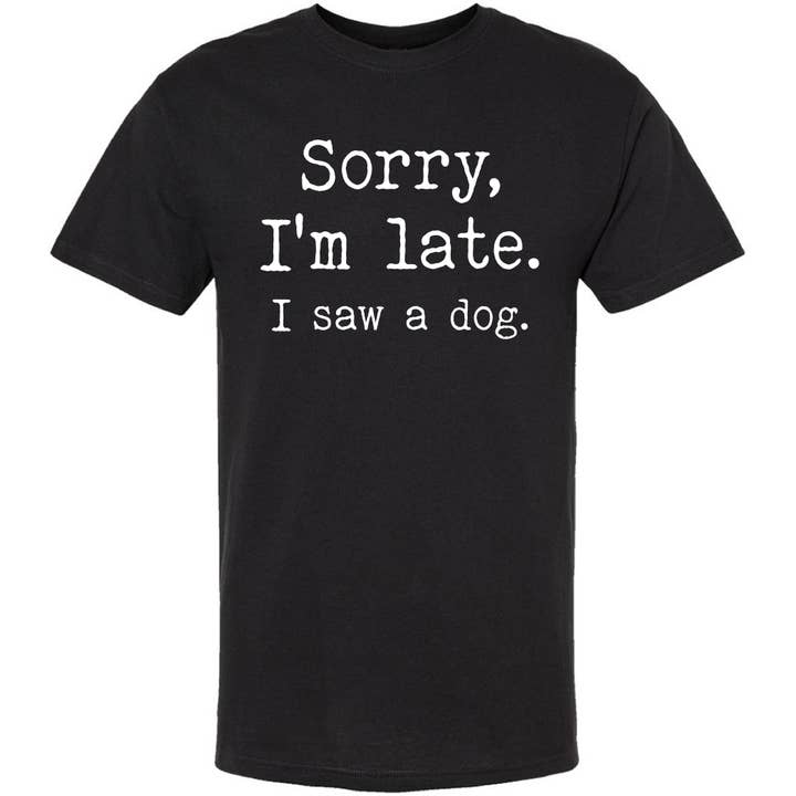 T-shirt avec un chien vu pour la vente par Jailbird Designs