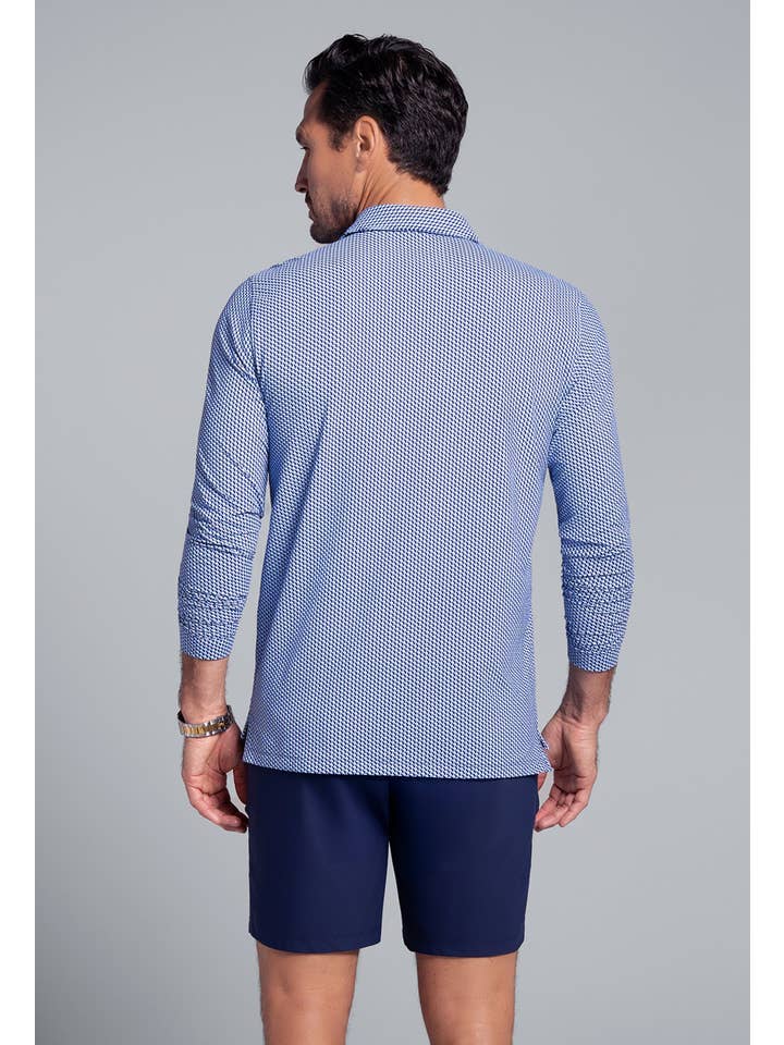 IBKÜL - Wholesale Polo - Men's - Cube Art Long Sleeve Polo14