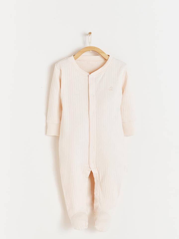 Point Front-snap Footie for wholesale by babycottons