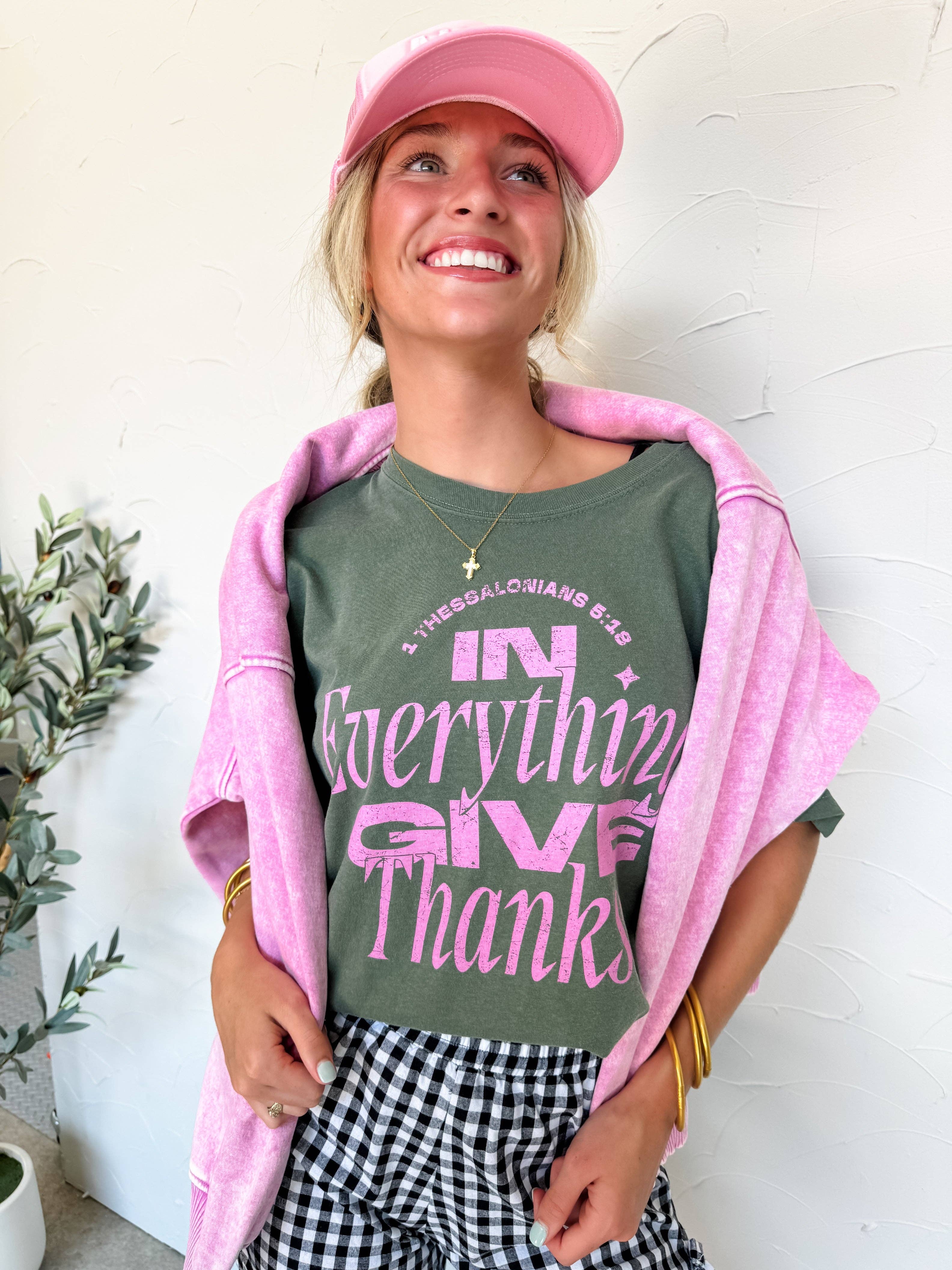 Pierce + Pine - Wholesale Screen Printed T-Shirt - Women's - Give Thanks1