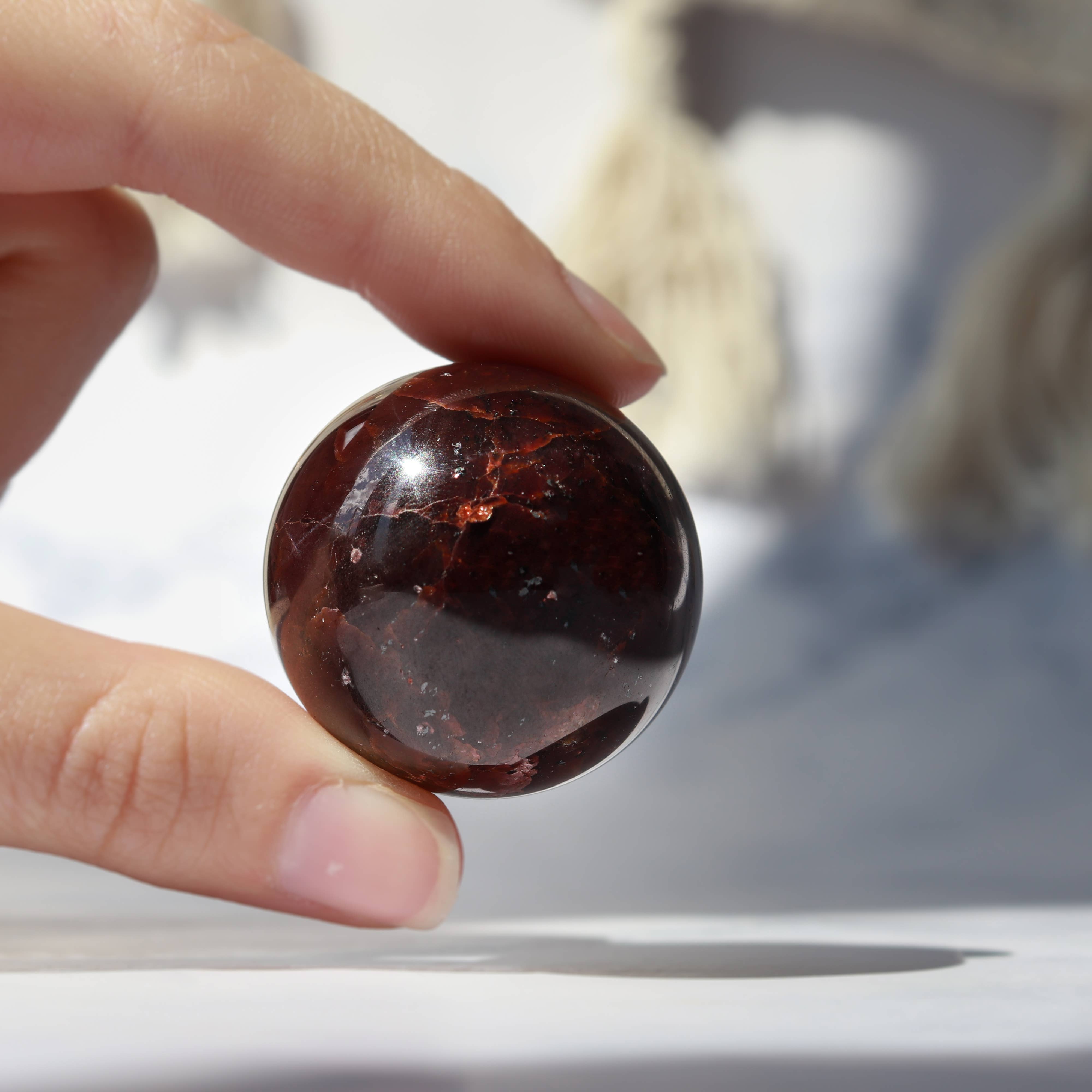 Natures Artifacts Inc – wholesale Spiritual stone/crystal – Star Garnet Sphere | Star Garnet Gemstone2