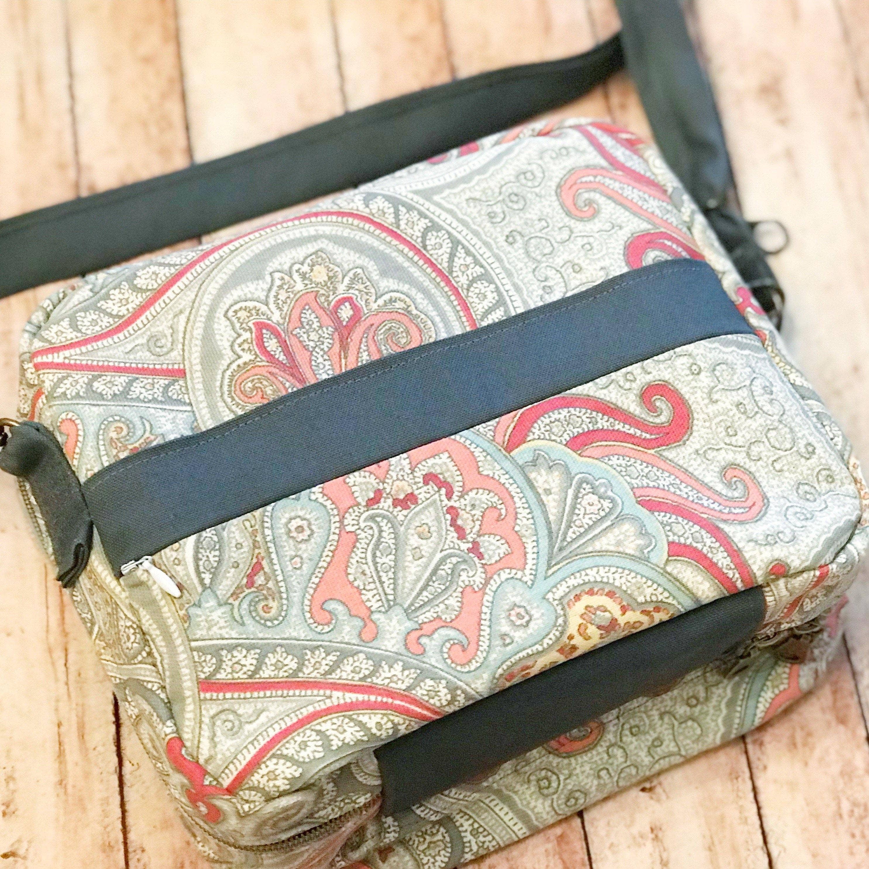 Modesty n Mind - Wholesale Crossbody Bag - Women's - Coral & Gray Bible Bag | Canvas Bible Cover Purse7