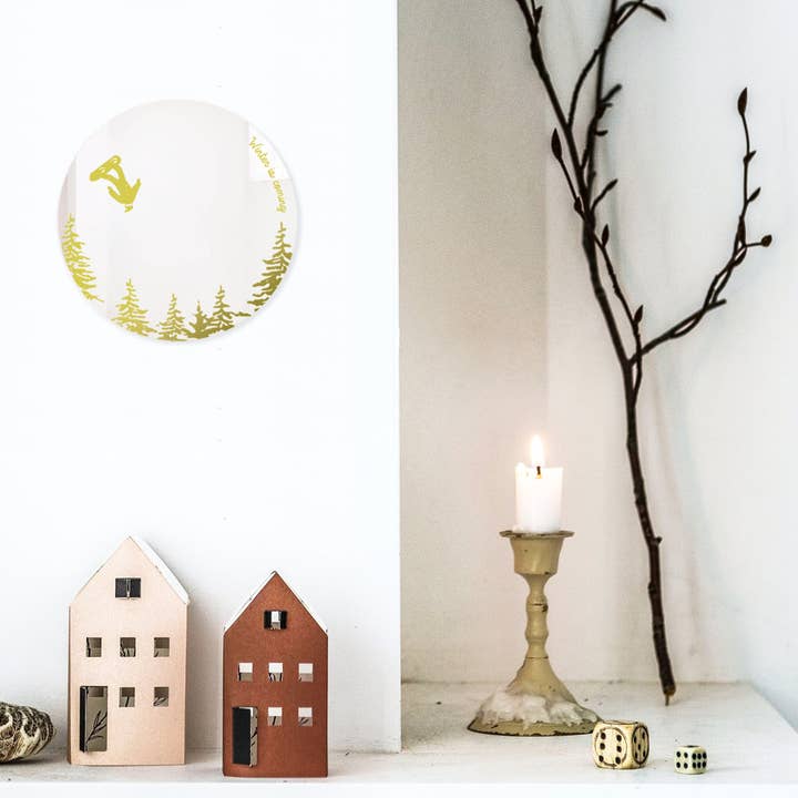 Decorative Snowboarder Mirror. S, mountain decoration for wholesale by BiCA-Good Morning Design