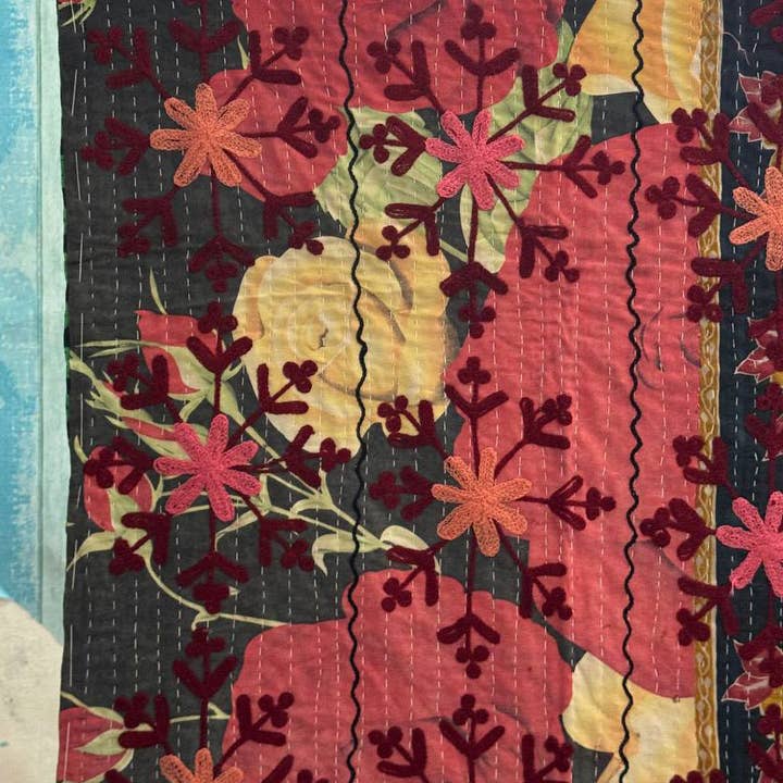 GYPSY STUDIO - Wholesale Quilt - Heirloom Handcrafted Kantha Quilt Handcrafted Suzani Quilt 6