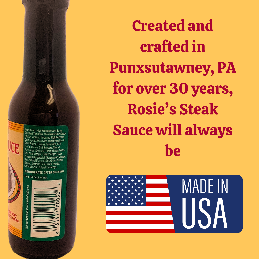 Stello Foods, Inc. - Wholesale Sauce - Stello Foods - Rosie's Steak Sauce 5 oz2