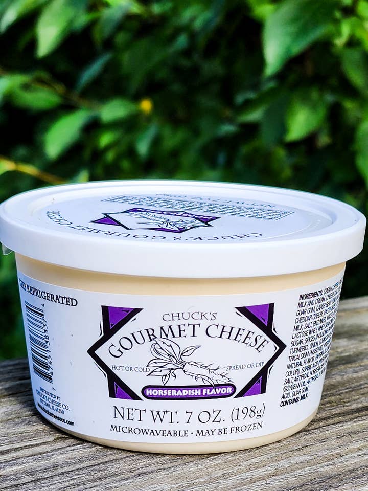 Chuck's Gourmet Cheese Spread-Horseradish for wholesale by Chuck's Gourmet Cheese