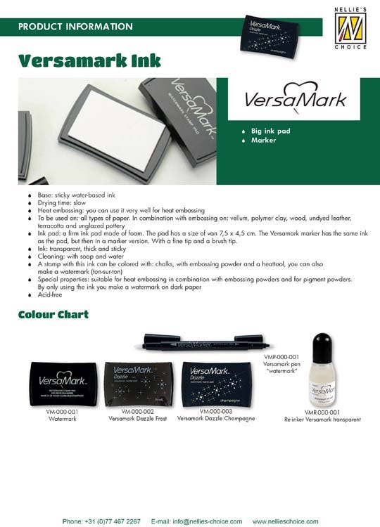 Ecstasy Crafts Distributing – wholesale Rubber/decorative stamp – Versamark Ink Pads Transparent (watermark)1