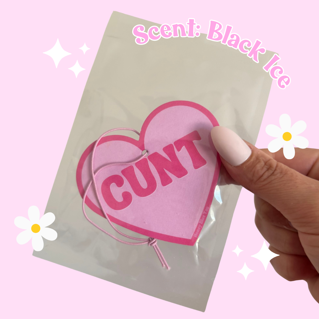 Honey Blue Lane - Vendita all'ingrosso Deodorante per auto - Donna - Deodorante per ambienti Cunt (Originale, Stravagante, Kawaii, Y2K)0