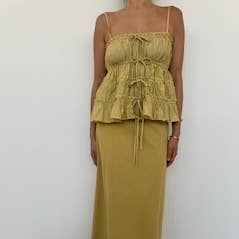 Esmerelda Flæsebluse i Lag-YTB837 for engroshandel hos Audrey 3+1