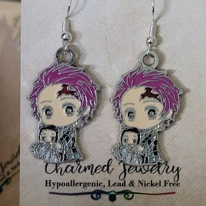 Con-Quest Crafts - Wholesale Jewelry Set - Shounen Anime Inspired Earrings, Necklaces & Zipper Pulls 26