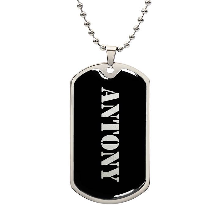 Antony v2 - Luxury Dog Tag Necklace for wholesale by Unique Gifts Store