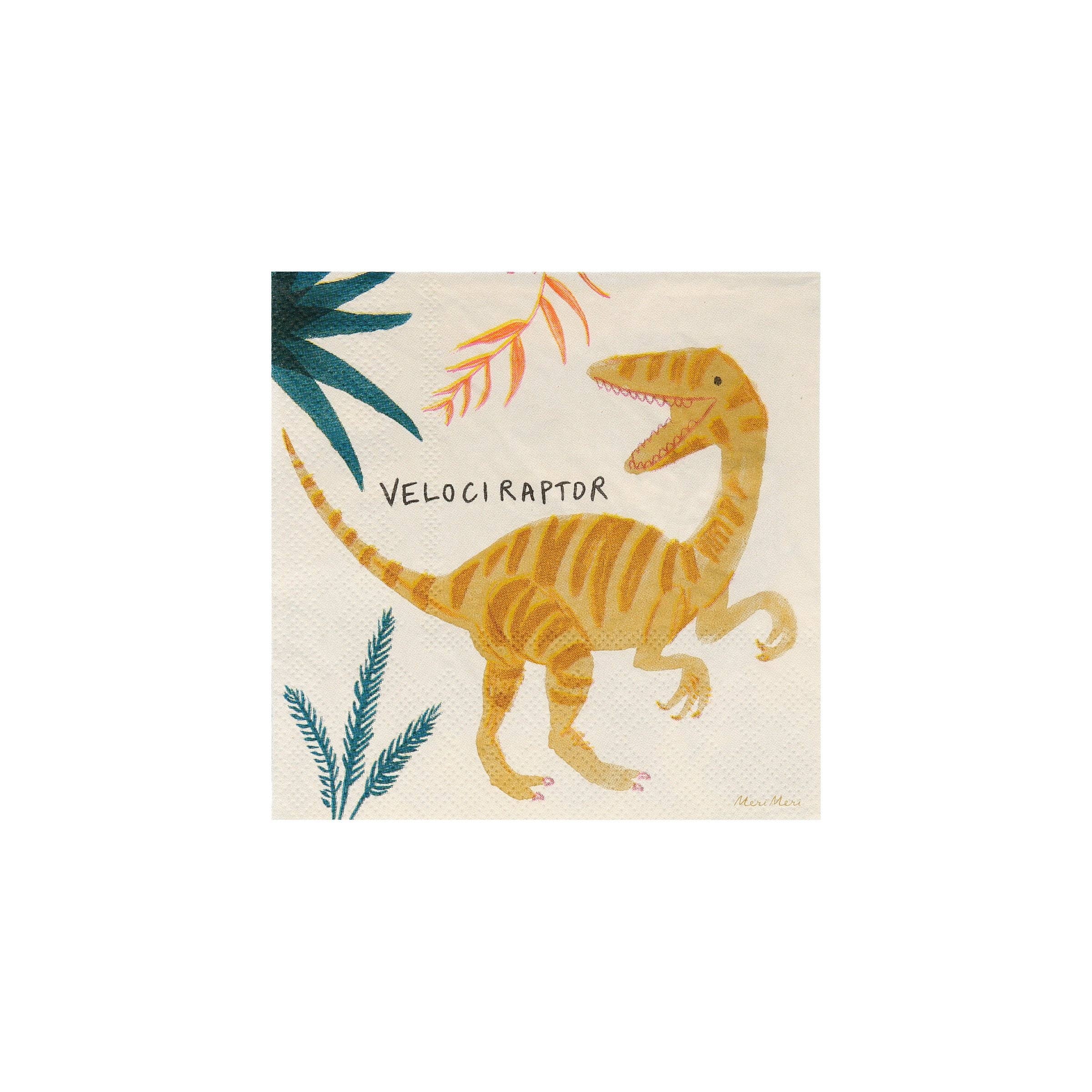Meri Meri - Wholesale Disposable Napkin - Dinosaur Kingdom Small Napkins7