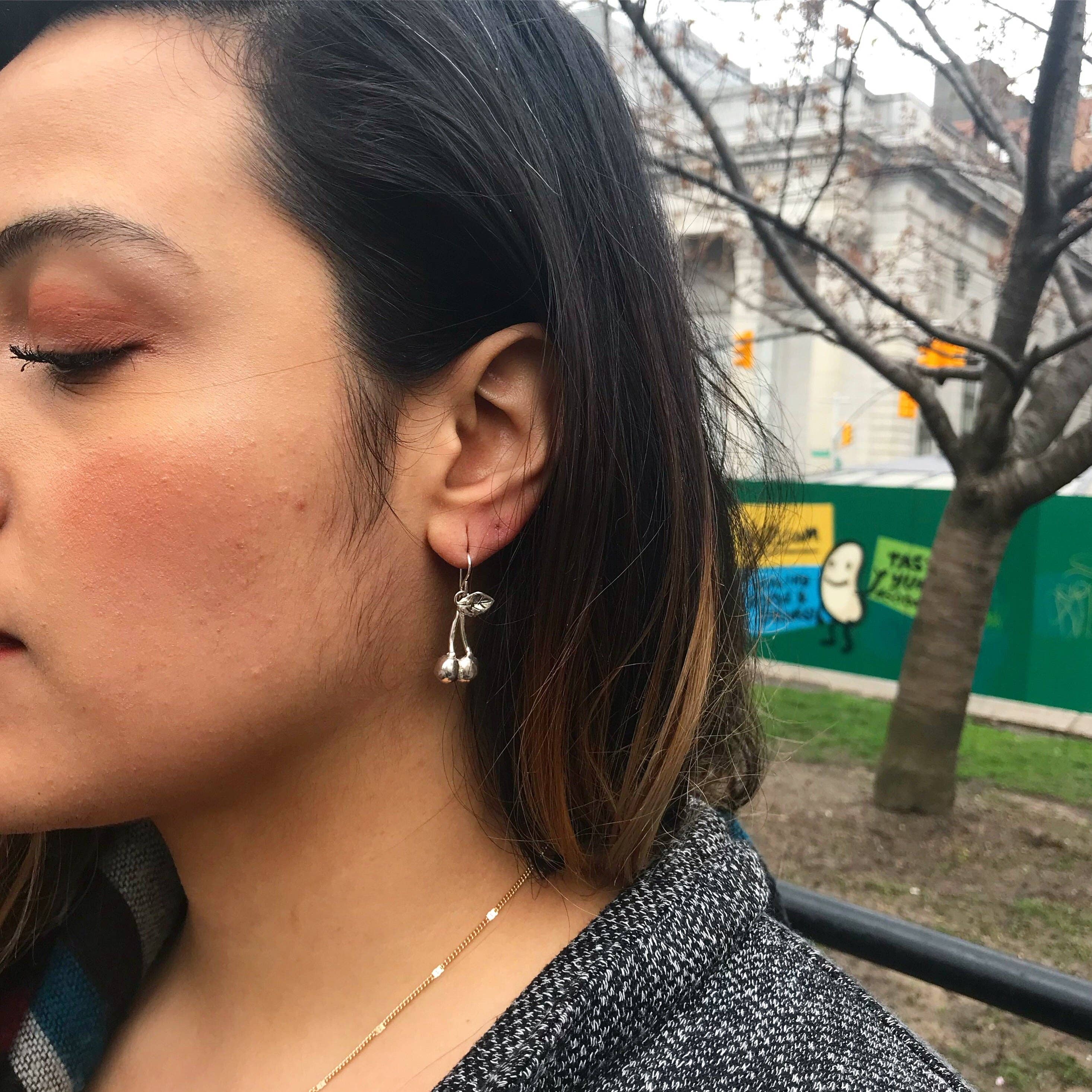 Meta Bird - Wholesale Dangle Earrings - Charming Cherry Earrings1