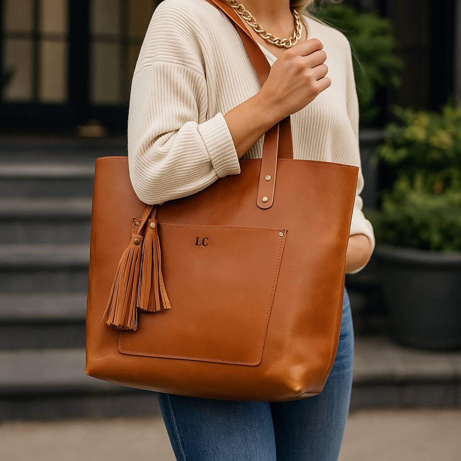 Hides – wholesale Tote bag – Women's – Classic Leather Tote5