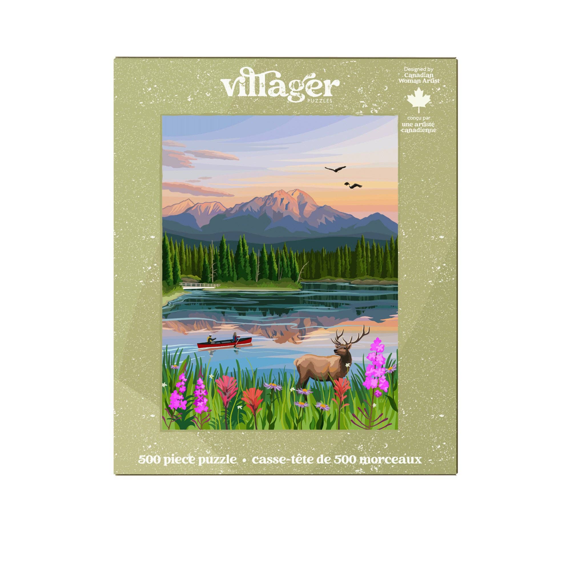 Villager Puzzles - Wholesale Puzzle - Adult - Jasper Flowers | 500-Piece Puzzle | Designed in Canada1