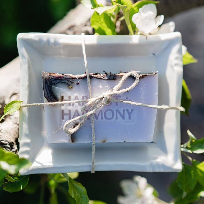 Harvest + Harmony – wholesale Bar Soap – Harvest + Harmony Rose Petal Goat Milke Soap With Dish