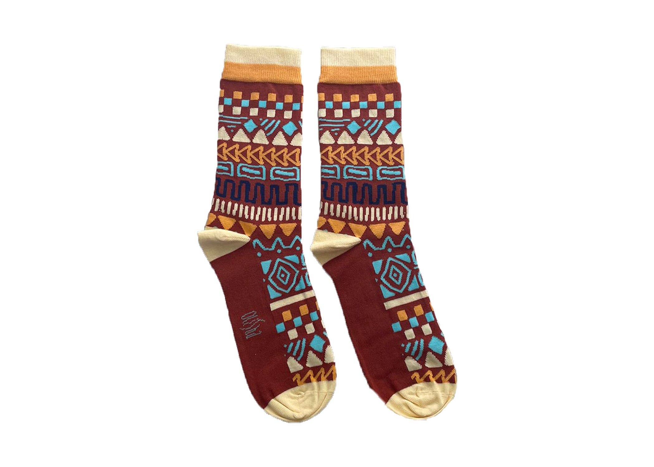 Olisha socks - Wholesale Socks - Unisex - Sema Burnt ochre - Organic Cotton Socks5