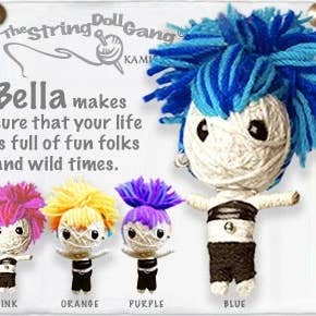 Bella String Doll Keychain for wholesale by Kamibashi