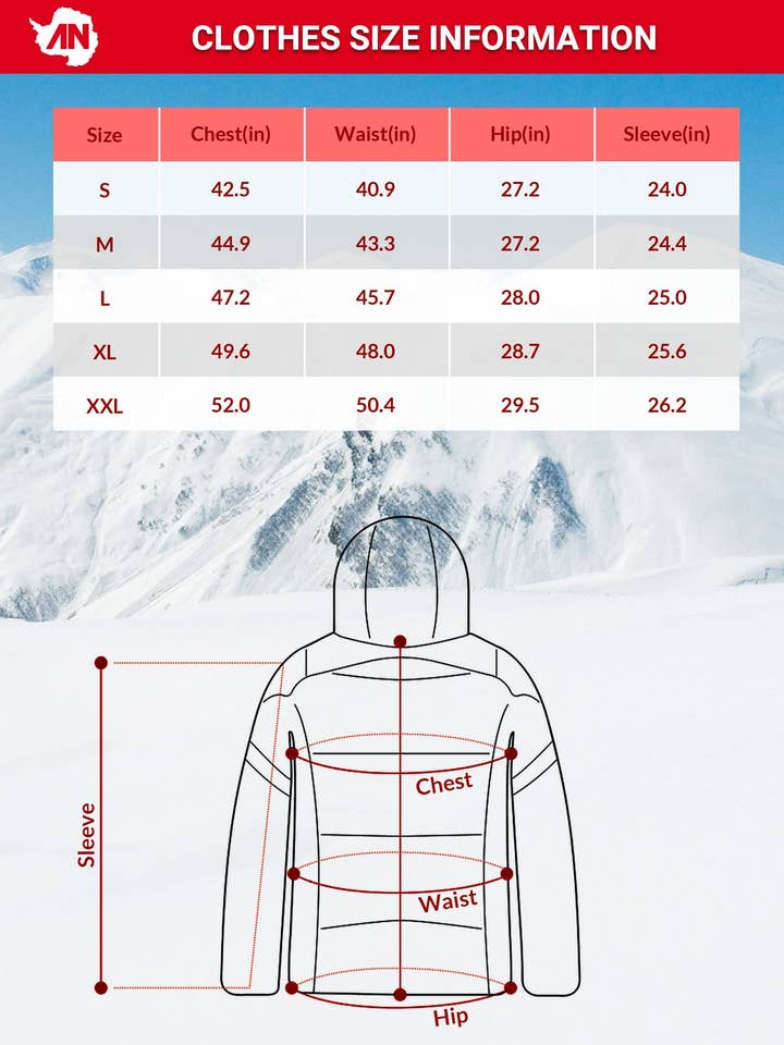 Antarctica Outdoors - Wholesale Jacket – Men's - ANTARCTICA GEAR Heated Jacket for Men and Women, Winter Coat Soft Shell Heating Hood Jacket30