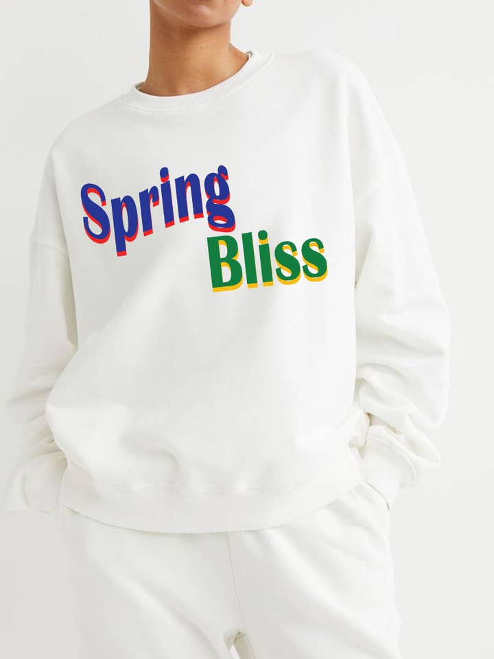 M8616-SW SPRING BLISS graphic sweatshirts for wholesale by HARANG