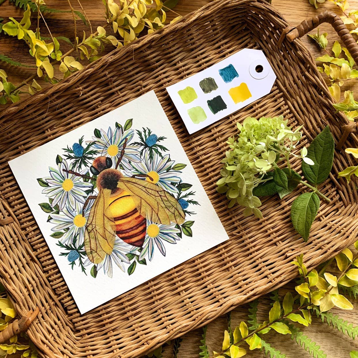 Candace Fincher – Großhandel Kunstdruck – Heimdeko mit Honigbienen-Aufdruck oder Hummel, Geschenk für Imker, Seehaus-Dekoration2
