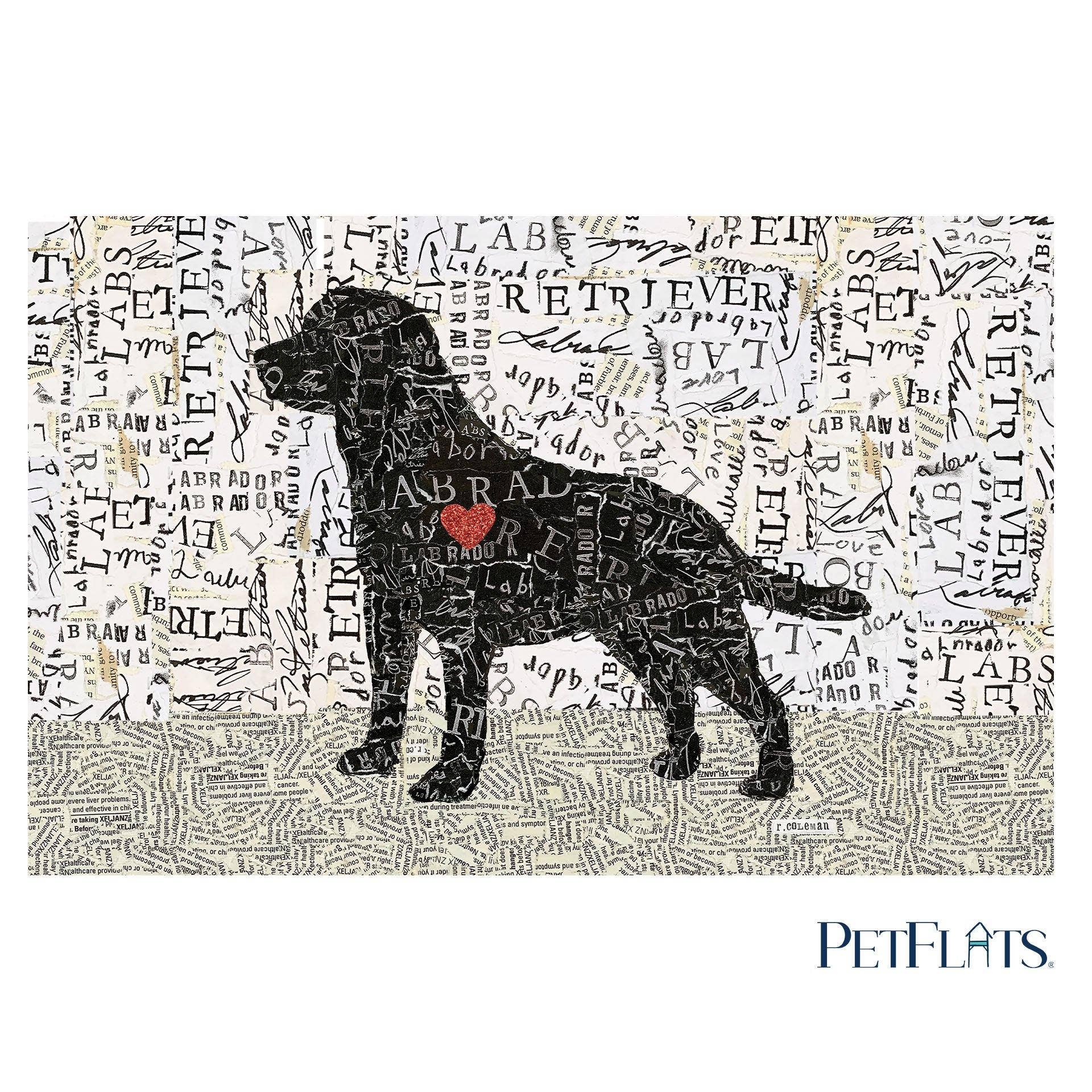 Carolina Creekhouse - Wholesale Pet Mat - Dog - Black Labrador PetFlat