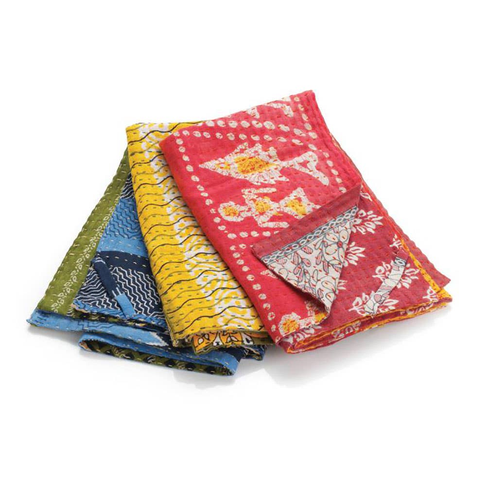 SERRV International - Wholesale Tea Towel - Kantha Dish Towels - Set of 35