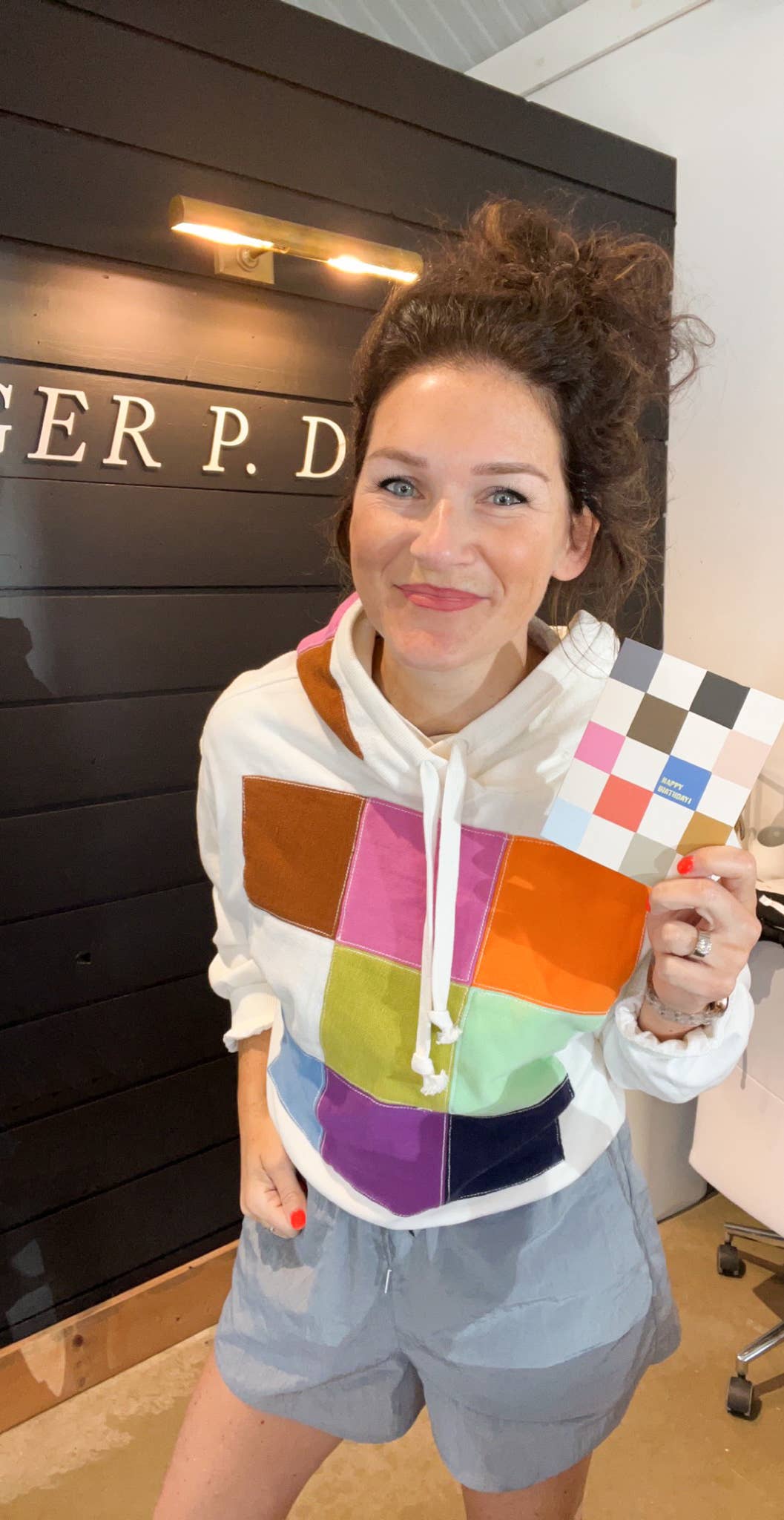 Ginger P. Designs – wholesale Birthday card – Checkerboard Birthday Greeting Card1