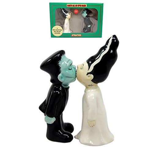 Pacific Trading - Wholesale Salt & Pepper Shaker Set - Frankenstein & Bride Ceramic Salt & Peper Shaker Set1