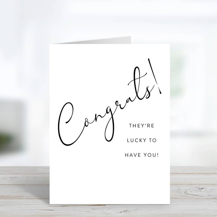 Nueva tarjeta de trabajo de felicidades para venta al por mayor de Cyndi and Sofi Designs