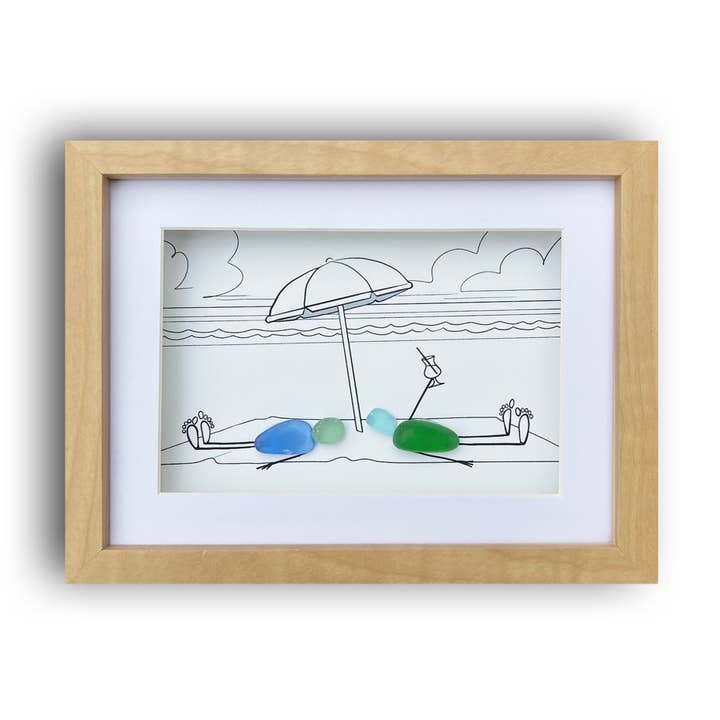 LISART LLC - Wholesale Wall Decor - Kids & Baby - Beach Bums, Sea Glass ART0