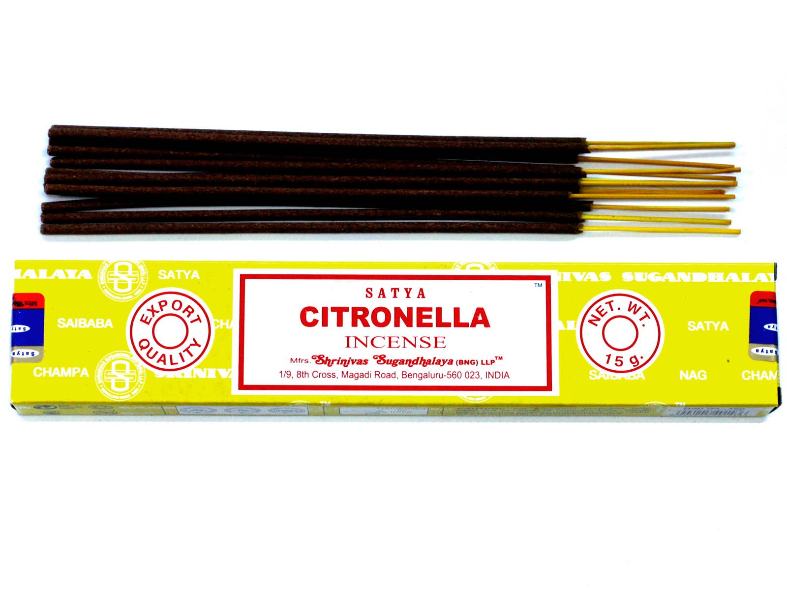 Ancient Wisdom - Wholesale Incense - Satya Incense 15gm - Citronella1