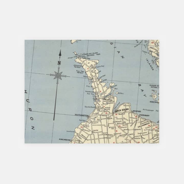 Sadie & June - Wholesale Postcard - Custom Map Postcard