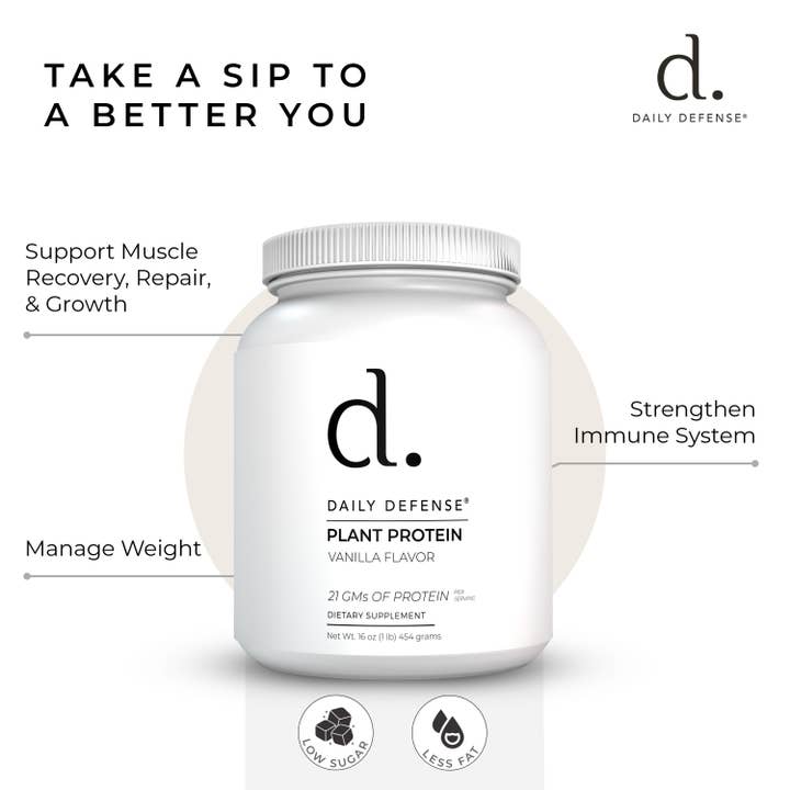 DAILY DEFENSE - Wholesale Oral supplement/vitamin - PLANT PROTEIN VANILLA FLAVOR6