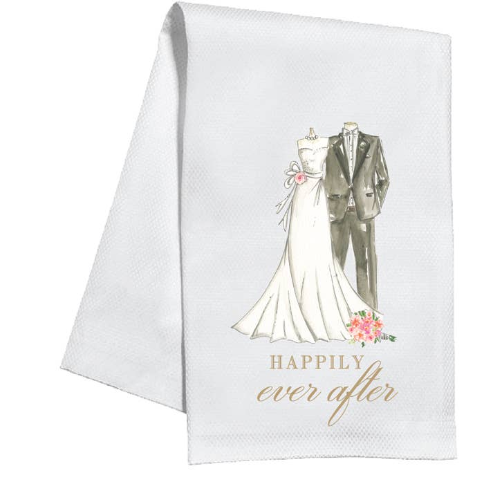 Serviette de cuisine Happily Ever After Mariée pour la vente par RosanneBeck Collections