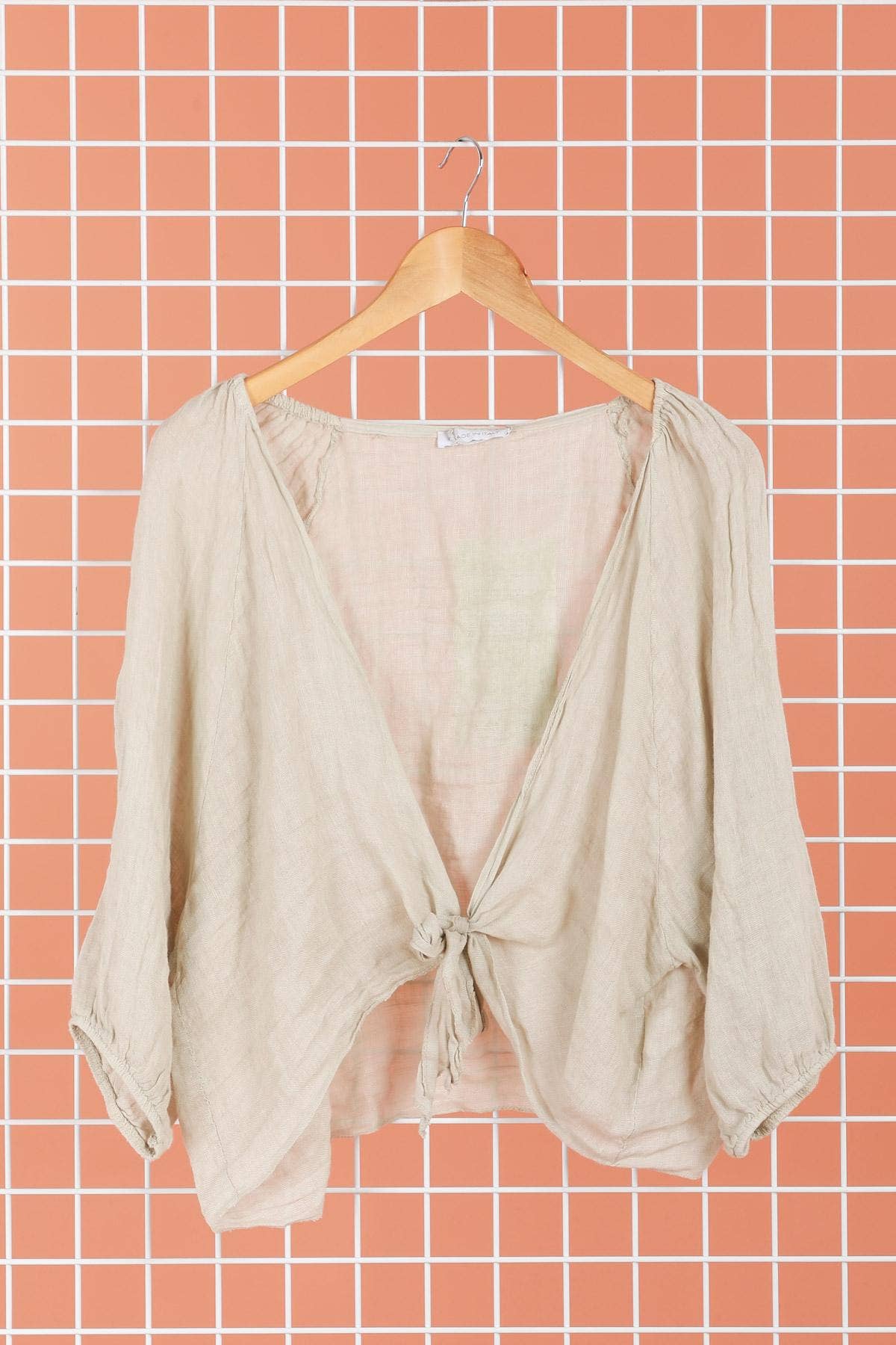 la maison des fibres naturelles - Wholesale Blouse - Dames - Linnen overslagtop 621286 van 100% linnen23