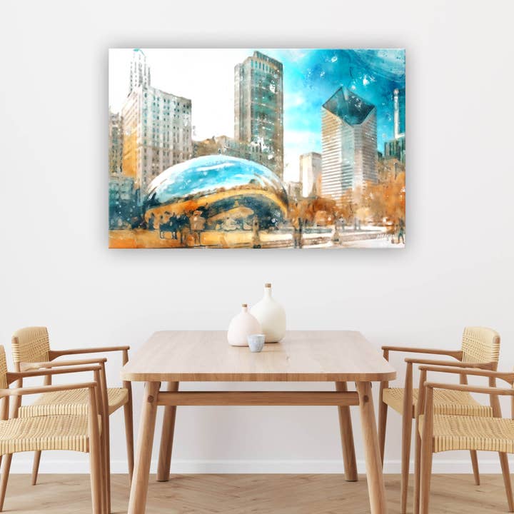 Art Canvases, Chicago IL, The Bean for wholesale by G.O.A.T House of Creative