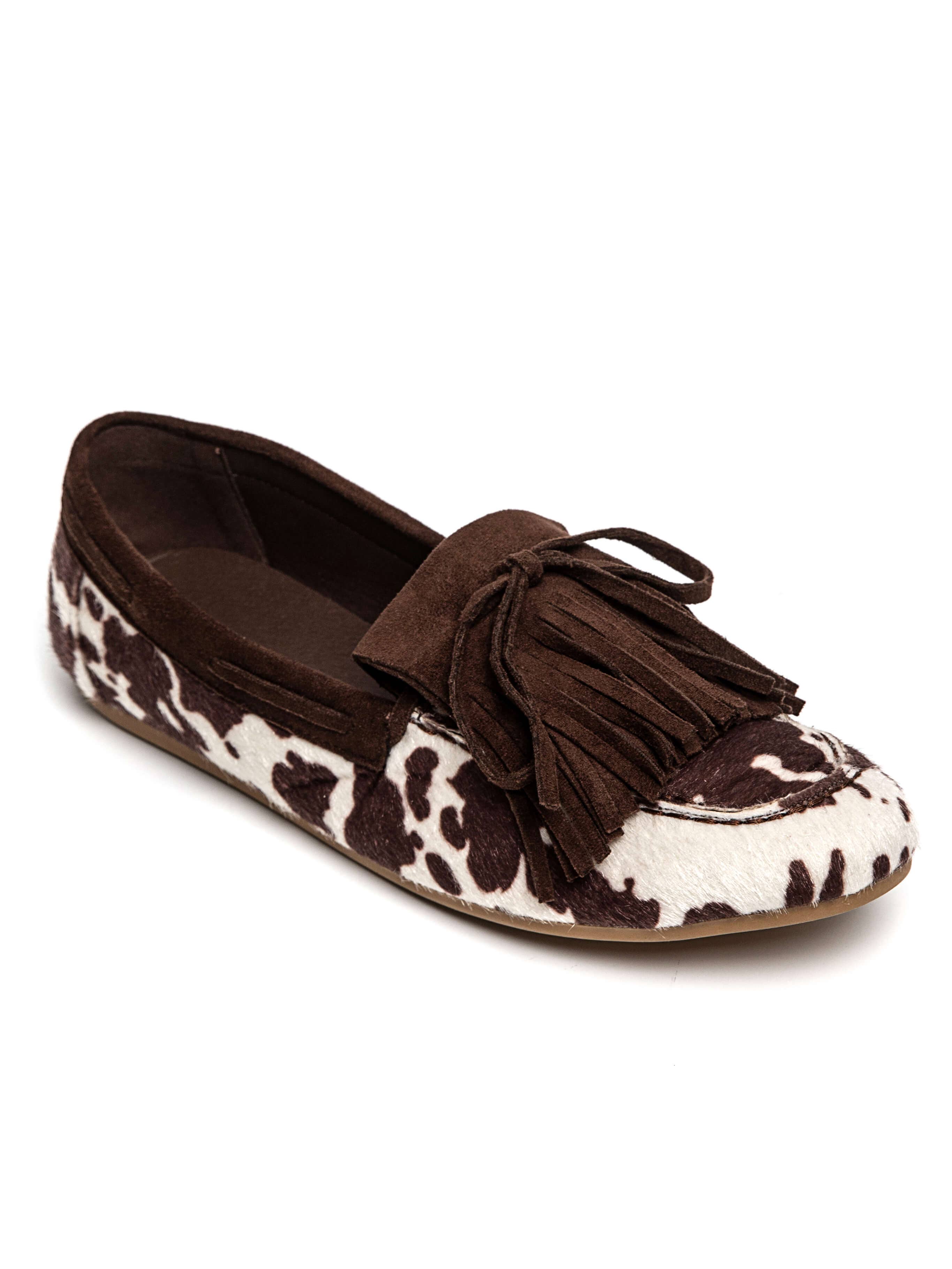 SWEET MAGIC MODA Y COMPLEMENTOS - Wholesale Flats - Women's - PRINTED LOAFER WITH FRINGES1