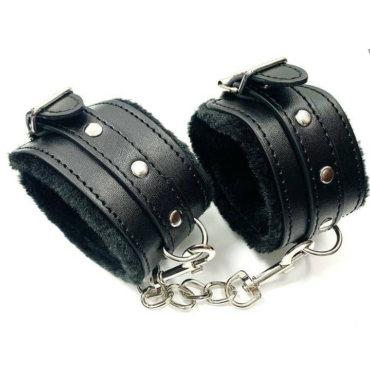 Stylex Party - Wholesale Sex toy - Bondage Black Handcuffs Sexy Roleplay Fancy Dress1