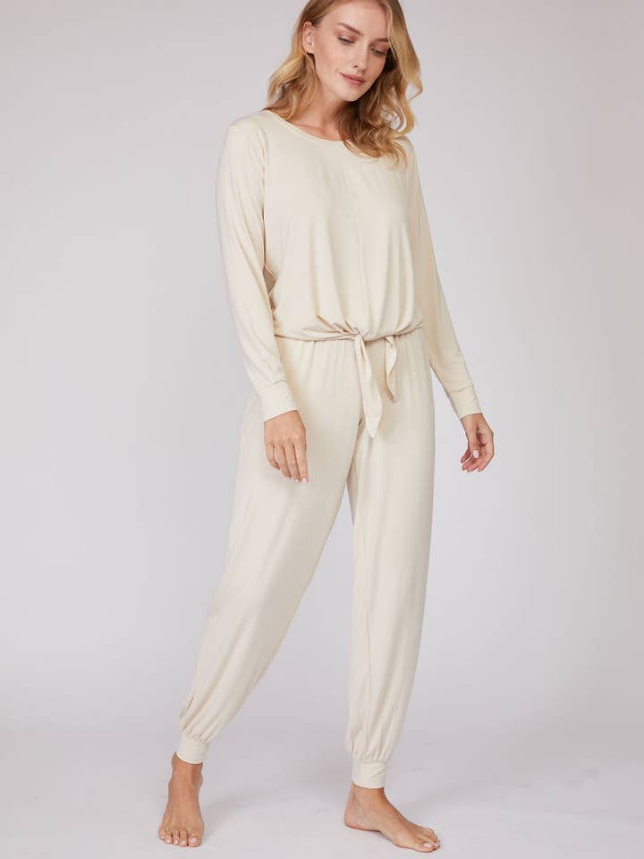 Pure Fiber - Wholesale Lounge Set - Women's - Bamboo Long Sleeve Loungewear Set – 2 Piece Soft Comfort0