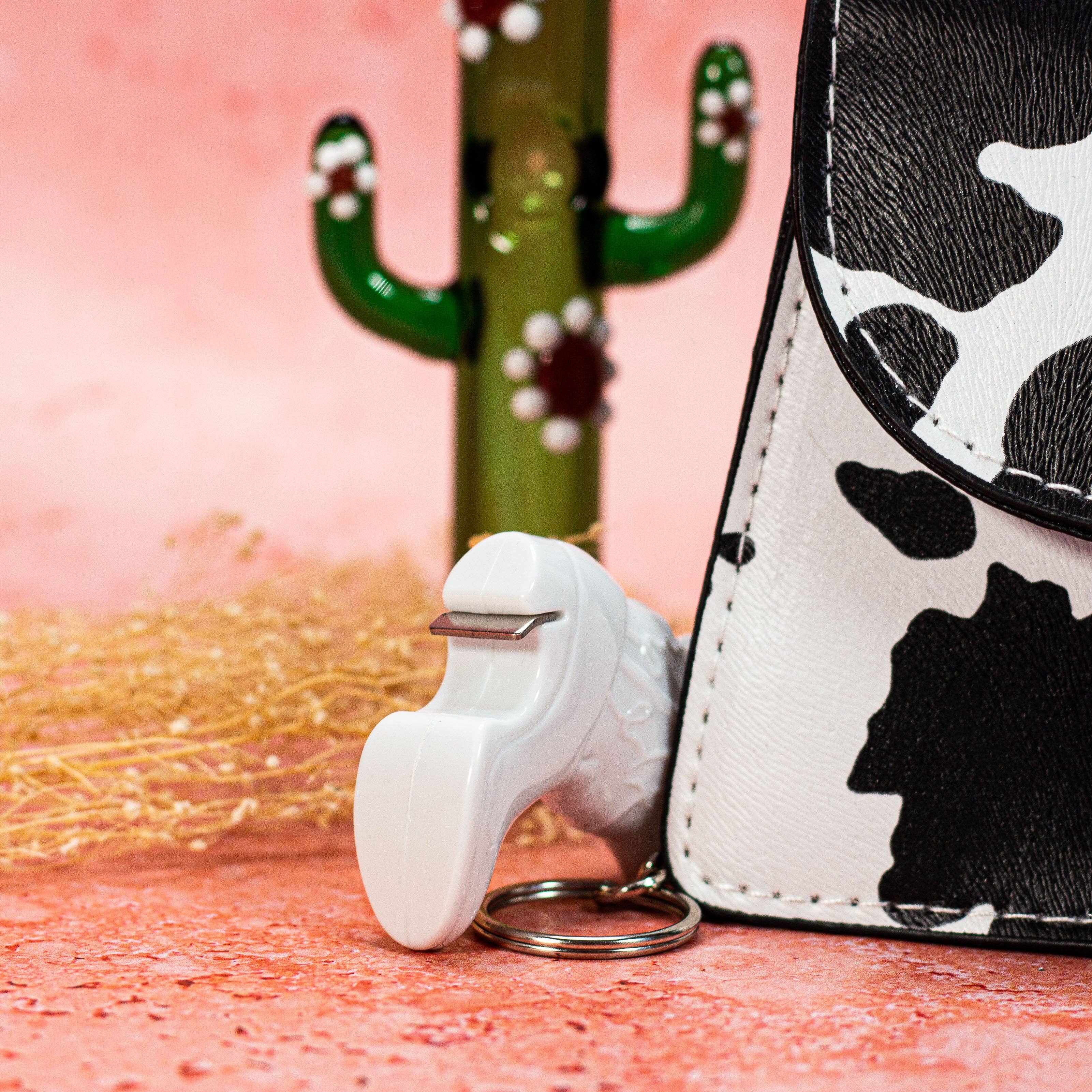 A Shop of Things - Wholesale Keychain - Women's - Boot Bottle Opener Keychain- White9