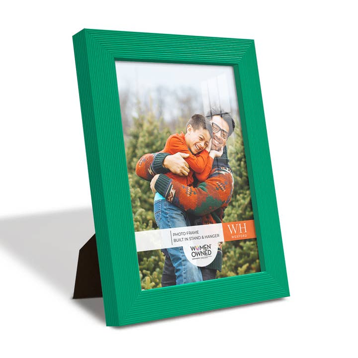 Photo Frame, Real Wood with Texture, Emerald for wholesale by Wexford Home