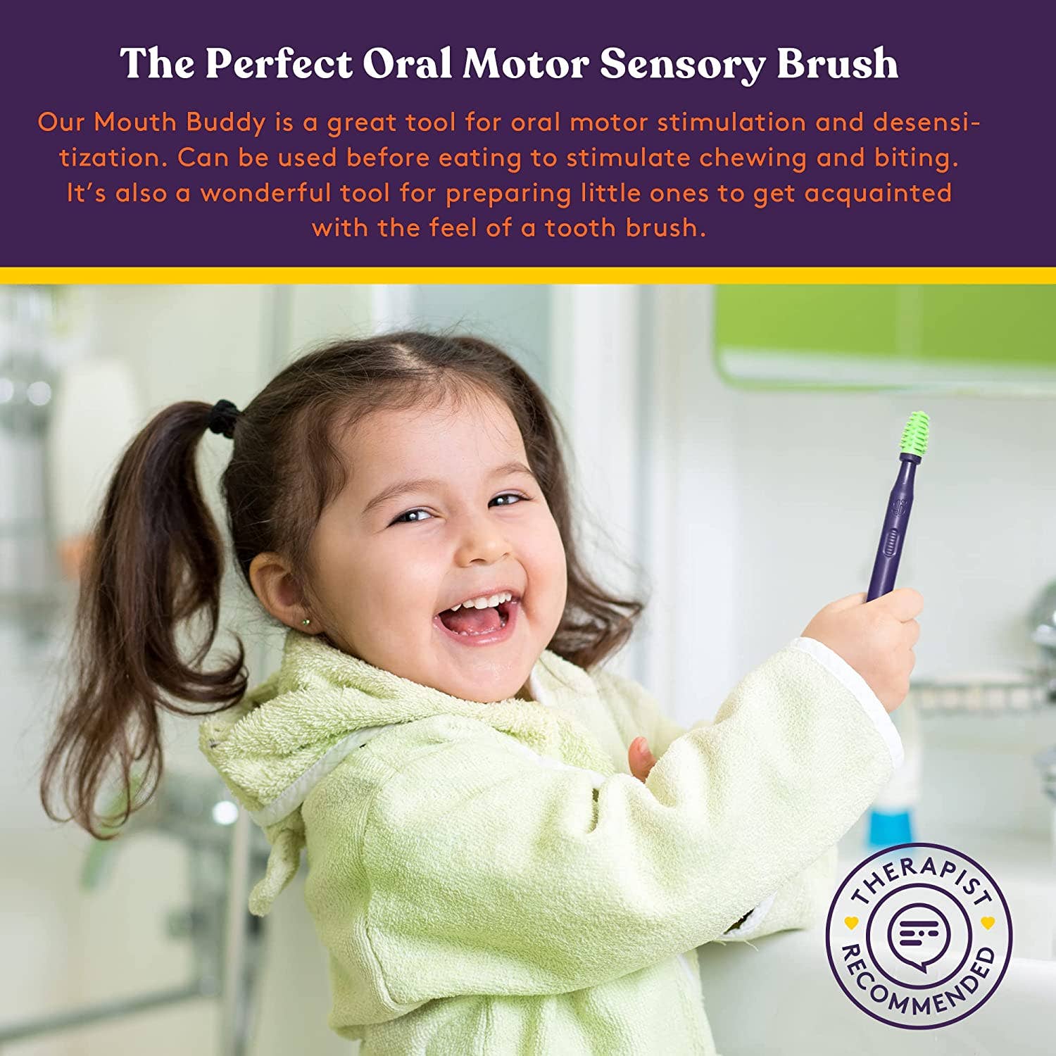 Special Supplies - Wholesale Toothbrush - Kids & Baby - Sensory Mouth Brushes and Oral Stimulation Tools for Kids and Adults, 6 Pack, with Soft Textured Heads, Travel Case Included4